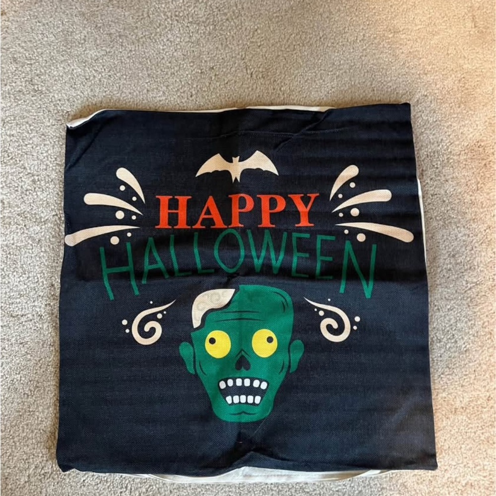 Halloween Zombie Accent Pillow Cover